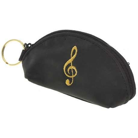 G-clef keychain coin holder