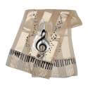 Sjaal "G-sleutel / klavier"