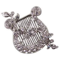 Lyre shape brooch