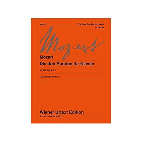 Mozart - 3 rondos pour piano KV 485, 494 et 511