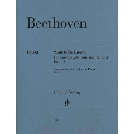 Beethoven - Complete songs for voice and piano vol.1