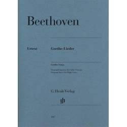 Beethoven - Goethe songs (original keys for high voice)