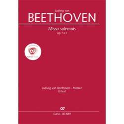 Beethoven - Missa Solemnis op.123. Reduction song and piano