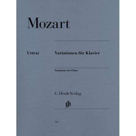 Mozart - Variations for piano