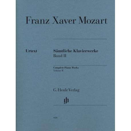 Mozart Franz Xaver - Oeuvres complètes pour piano vol.2