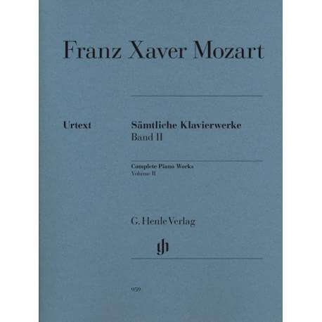 Mozart Franz Xaver - Sämtliche Klavierwerke vol.2 voor piano
