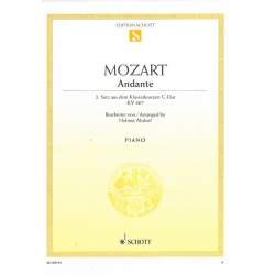 Mozart - Andante (2. Satz aus dem Klavierkonzert C-Dur KV 467) voor piano