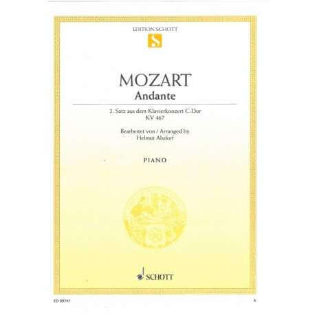 Mozart - Andante (from piano concerto in C major K.467) for piano