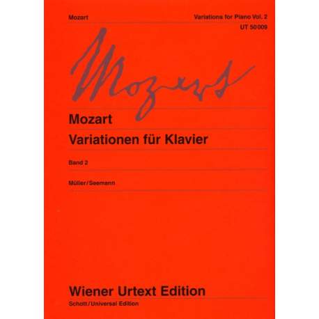 Mozart - Variations pour piano vol.2