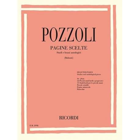 Pozzoli - Studies and anthological pieces for piano