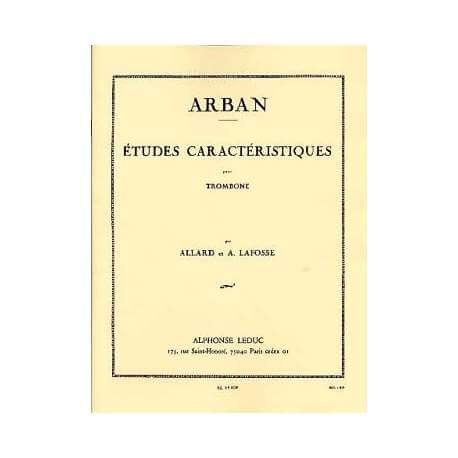 Arban - Etudes caractéristiques pour trombone