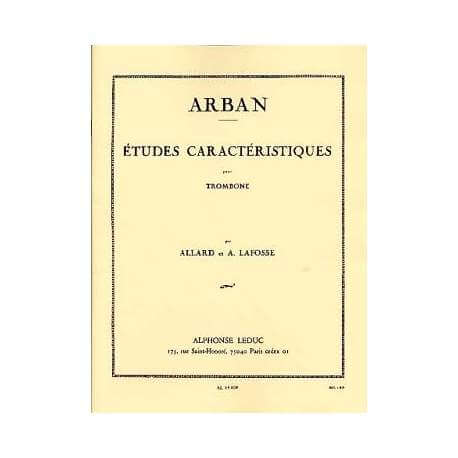 Arban - Etudes caractéristiques voor trombone