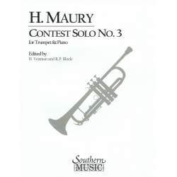 Maury - Contest solo n°3 for trumpet and piano