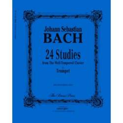Bach - 24 studies from the Well-tempered clavier for trumpet