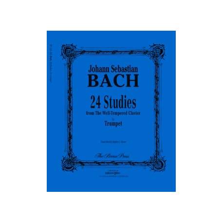 Bach - 24 studies from the Well-tempered clavier for trumpet