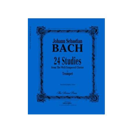 Bach - 24 studies from the Well-tempered clavier voor trumpet