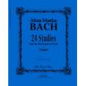 Bach - 24 studies from the Well-tempered clavier voor trumpet