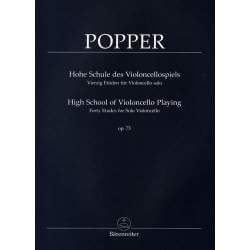 Popper - 40 Etudes op.73 pour violoncelle