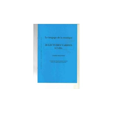 Waignein - Le langage de la musique - 20 lectures variées à 2 clés