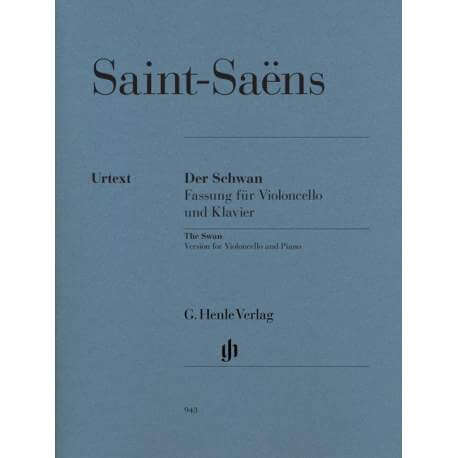 Saint-Saëns - Le cygne pour violoncelle et piano (Ed. Henle)