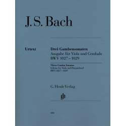 Bach - 3 Sonatas for Gamba BWV 1027-1019. Edition for viola