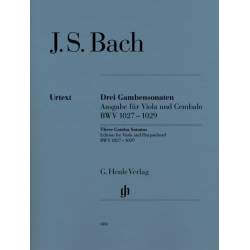 Bach - 3 Sonaten voor Gamba BWV 1027-1019. Edition voor altviool