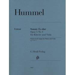 Hummel - Sonate en mib majeur pour alto et piano