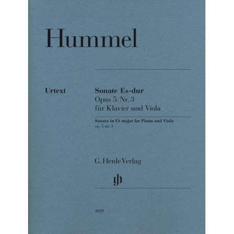 Hummel - Sonate en mib majeur pour alto et piano