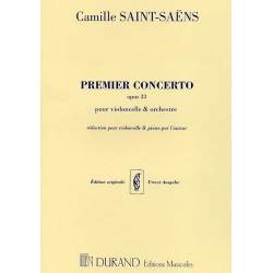 Saint-Saëns - Eerste concerto op.33 voor cello en piano (Ed. Durand)