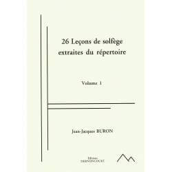 Buron - Leçons de solfège extraites du répertoire