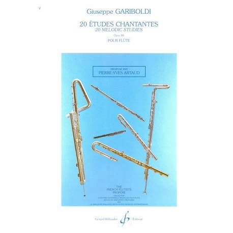 Gariboldi - 20 Etudes chantantes op.88 for flute