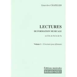 G. Chapelier - Lectures de formation musicale
