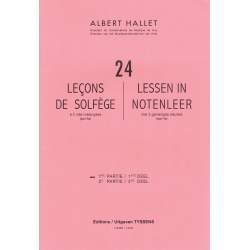 Hallet - 24 Leçons de Solfège