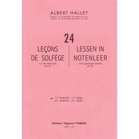 Hallet - 24 Leçons de Solfège