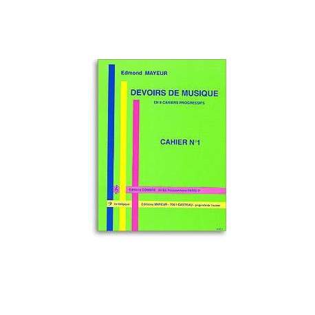 Mayeur - Devoirs de musique en 8 cahiers progressifs