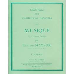 Mayeur - Réponses aux cahiers de devoirs de musique en 7 cahiers gradués