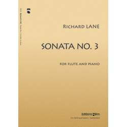 Lane - Sonate Nr 3 pour  flûte et piano