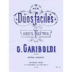 Gariboldi - Six duos faciles op.145 for 2 flutes