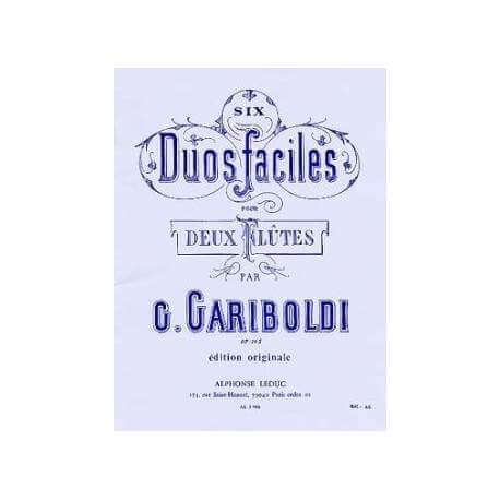 Gariboldi - Six duos faciles op.145 pour deux flûtes