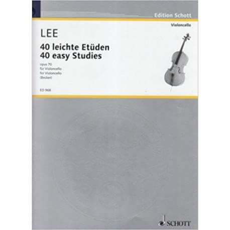 Lee - 40 études faciles op.70 pour violoncelle