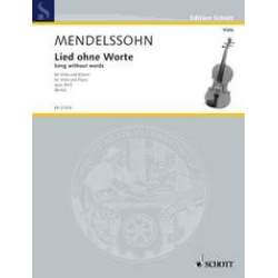 Mendelssohn - Chansons sans paroles op.30/3 pour violoncelle et piano