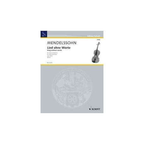 Mendelssohn - Chansons sans paroles op.30/3 pour violoncelle et piano
