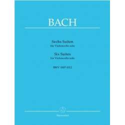 Bach - 6 suites for cello (Ed. Bärenreiter)