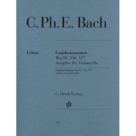 Carl Philip Emmanuel Bach - Sonate voor gamba gearrangeerd voor cello