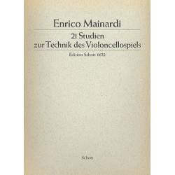 Mainardi - 21 Studien zur Technik des Violoncellospiels