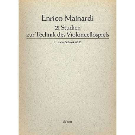 Mainardi - 21 Studien zur Technik des Violoncellospiels