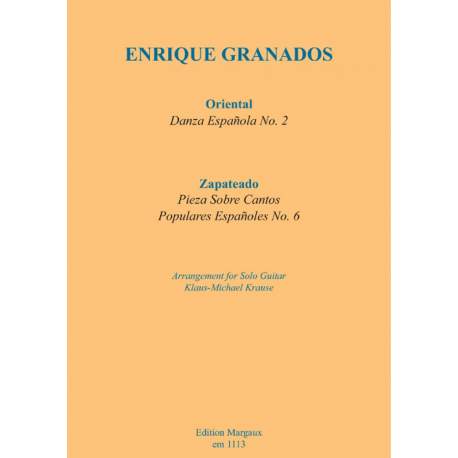 Granados - Oriental (danse espagnole n°2) pour guitare