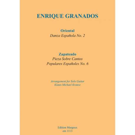 Granados - Oriental (danse espagnole n°2) pour guitare