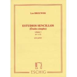 Brouwer - Etudes simples pour guitare