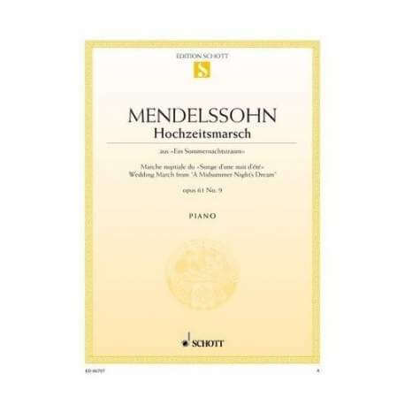 Mendelssohn - Marche nuptiale du "Songe d'une nuit d'été" op.61 n°9 pour piano